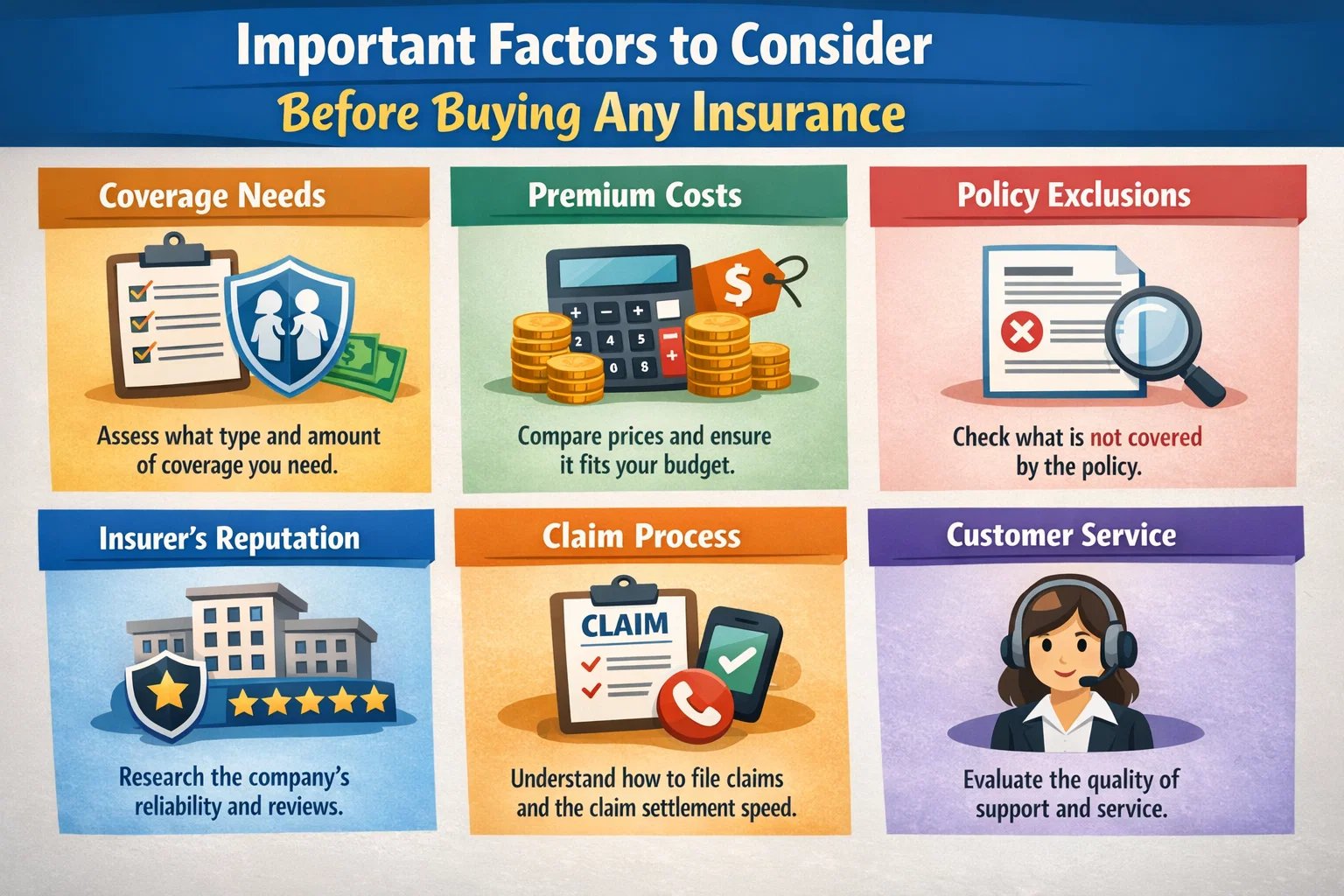 Important Factors to Consider Before Buying Any Insurance