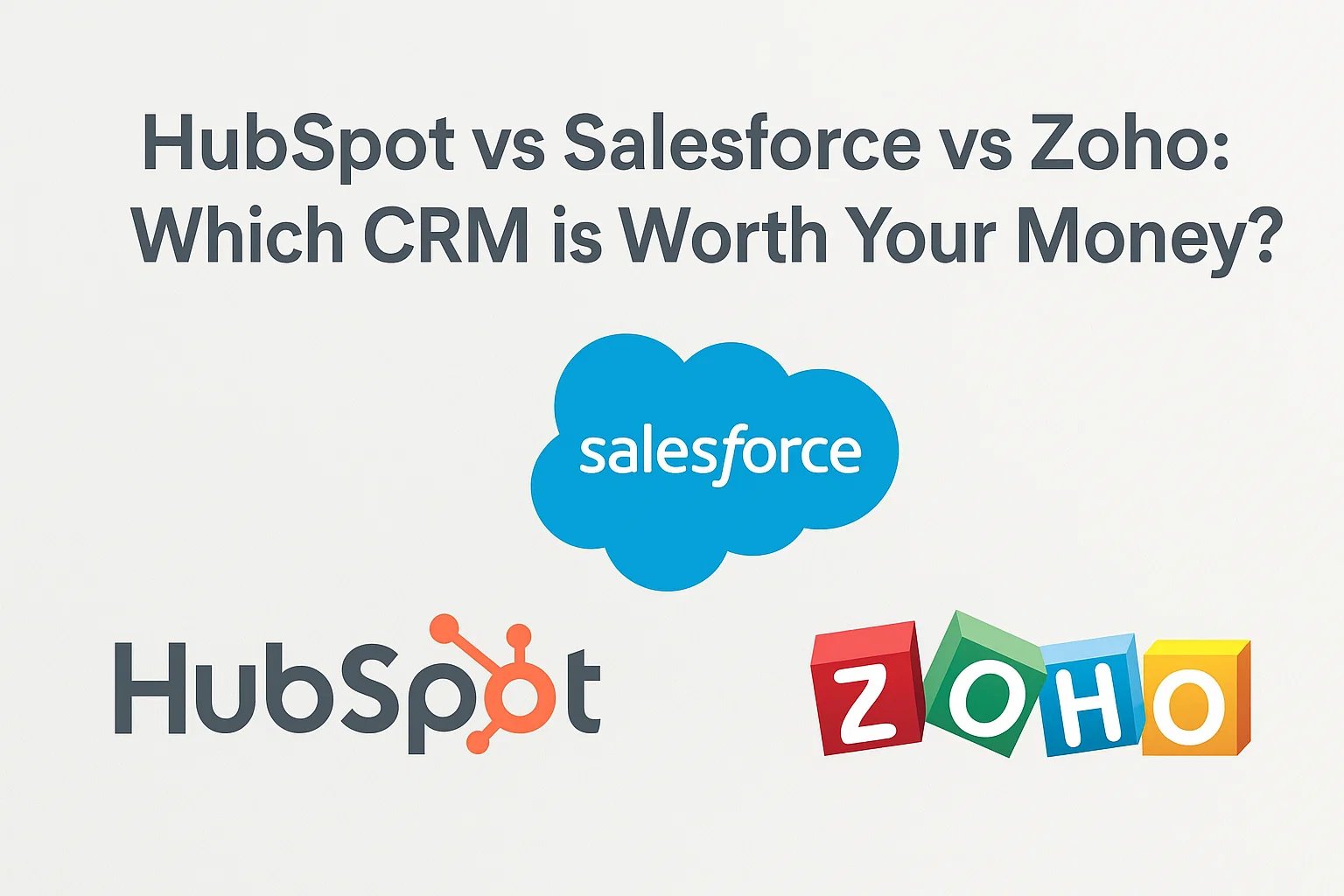 HubSpot vs Salesforce vs Zoho: Which CRM is Worth Your Money?