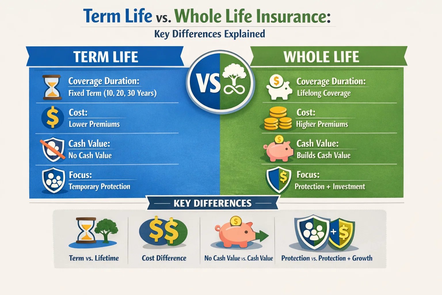 Term Life vs Whole Life Insurance: Key Differences Explained